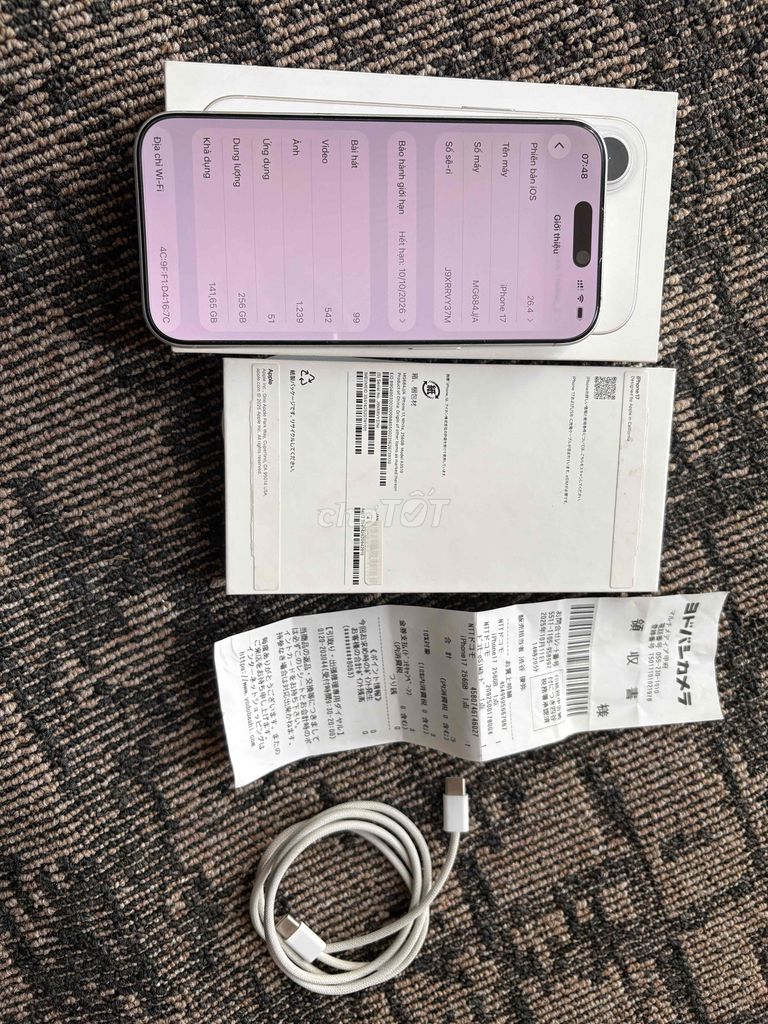 iPhone 17 Trắng_256gb_Fullbox_pin 100%. Mua bán Điện thoại tại Thành phố Cà Mau Cà Mau được đăng bởi lakeview bình dương hình 1