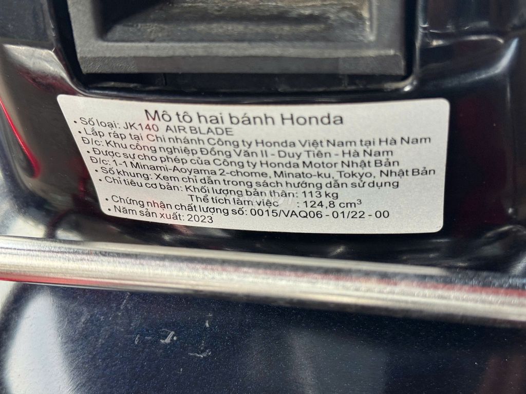 Honda Air Blade 125 4VAL 2023 Đỏ. Mua bán Xe máy tại Huyện Trảng Bom Đồng Nai được đăng bởi phương hình 11