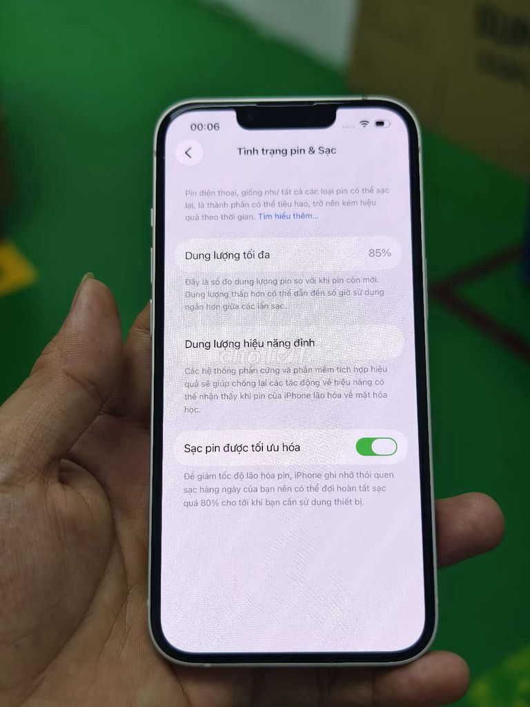 iPhone 13 128GB Trắng. Mua bán Điện thoại tại Thị xã Bến Cát Bình Dương được đăng bởi Võ Quốc Khởi hình 1