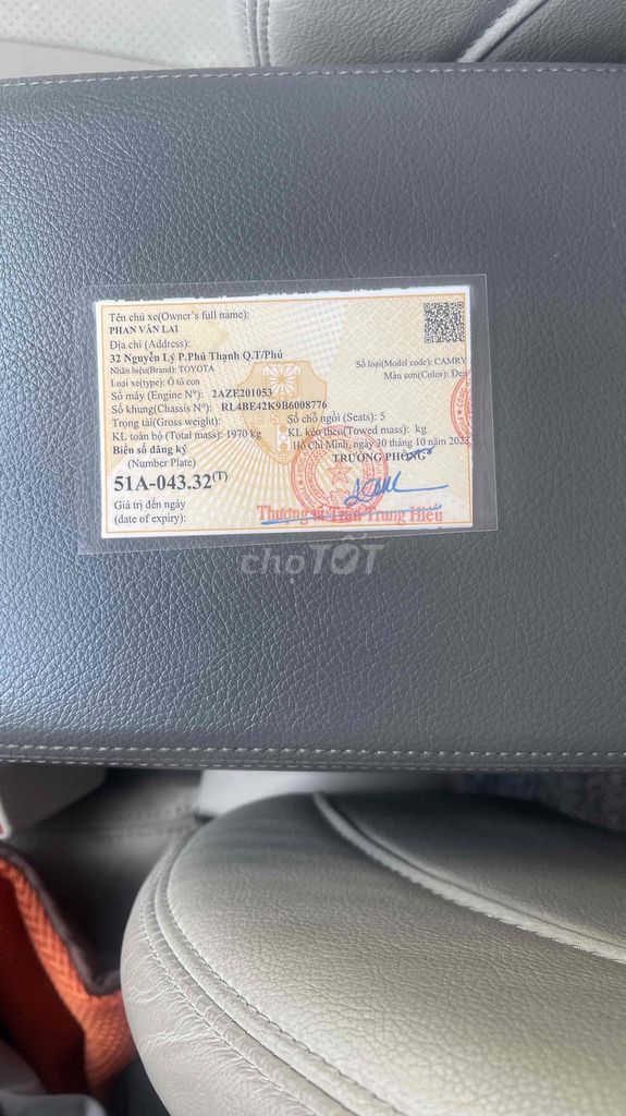 Toyota Camry 2011 - 49000 km. Mua bán Ô tô tại Quận 11 Tp Hồ Chí Minh được đăng bởi Phan Lai hình 2