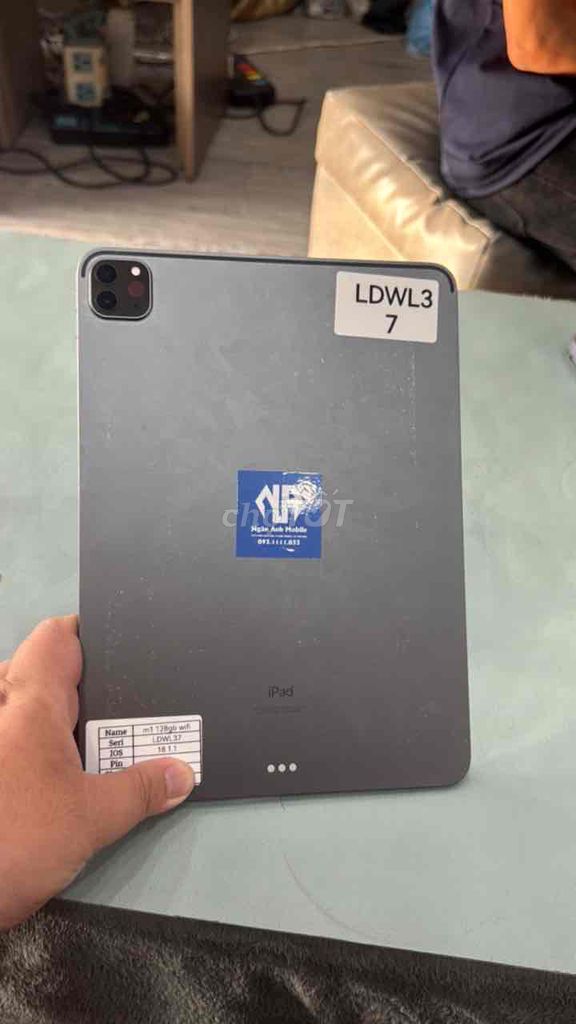 Ipad pro m1 128 wifi 97 % giá rẻ. Mua bán Máy tính bảng tại Thành phố Thủ Đức Tp Hồ Chí Minh được đăng bởi Ngân anh mobile hình 1