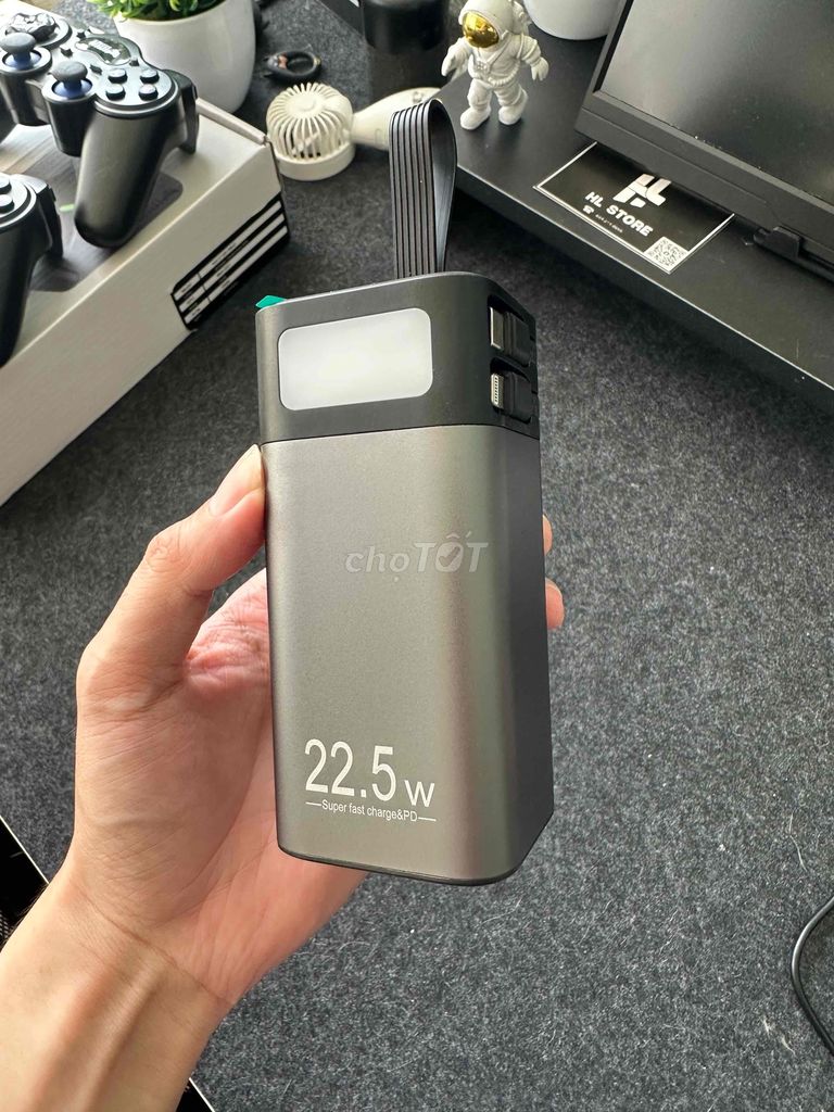 Pin dự phòng vỏ nhôm 20.000mah sạc nhanh 22.5w