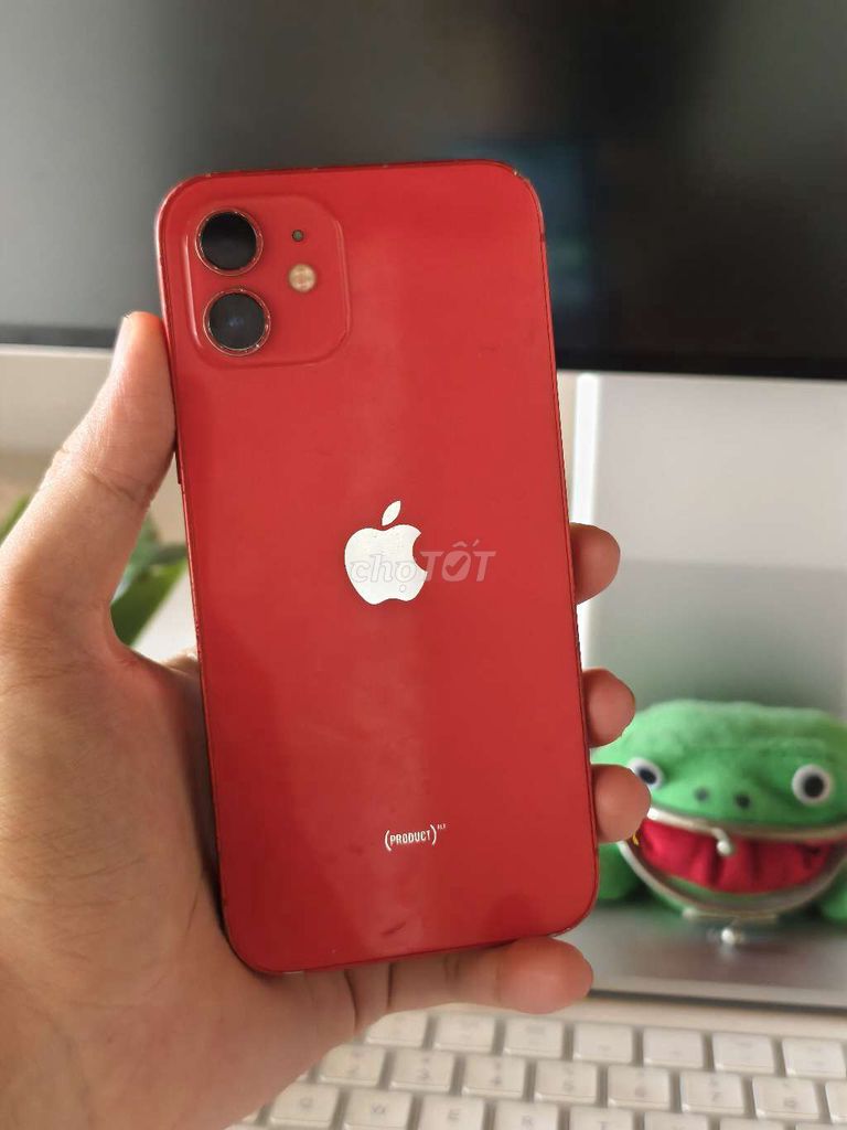 Apple iPhone 12 128GB Đỏ màn ám siêu nhẹ góc. Mua bán Điện thoại tại Quận Liên Chiểu Đà Nẵng được đăng bởi Minh Hiệp CócXanhMobile hình 1