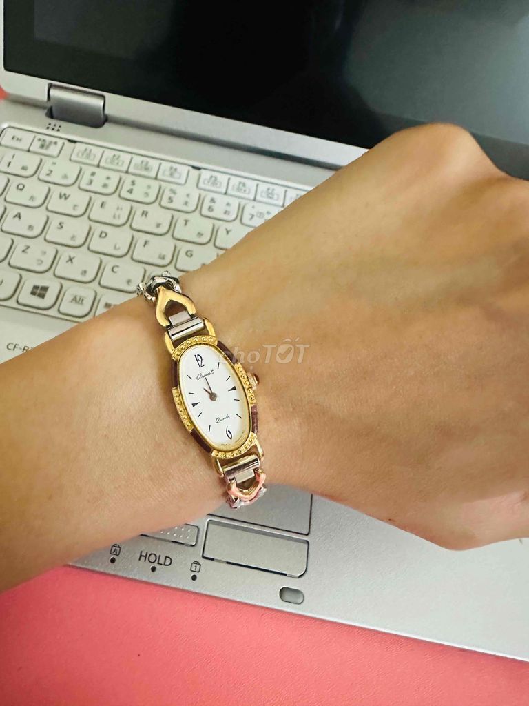 Đồng hồ Orient Nữ mặt hình bầu siêu nhỏ độc lạ. Mua bán Đồng hồ tại Quận Hoàng Mai Hà Nội được đăng bởi Bong Hong hình 1