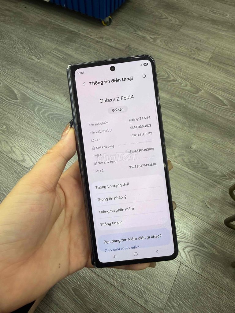 Samsung Galaxy Z Fold4 12GB/256GB Đen. Mua bán Điện thoại tại Quận 8 Tp Hồ Chí Minh được đăng bởi Thanh Nhi hình 1