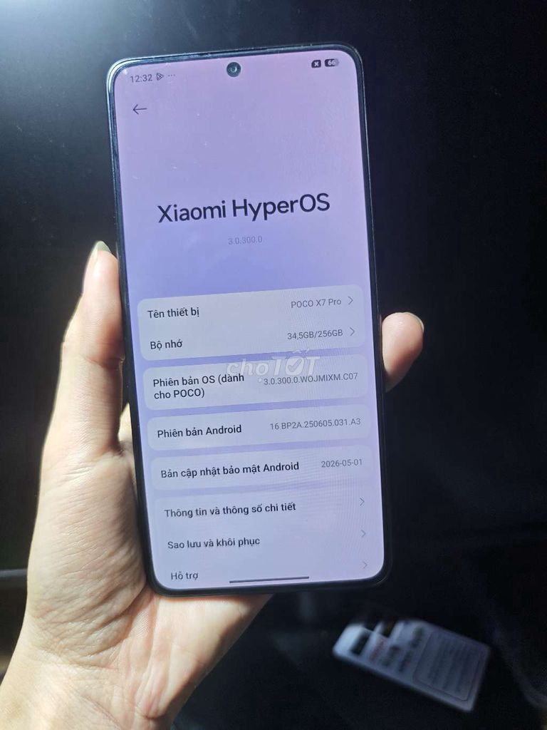 Xiaomi POCO X7 Pro 256GB Đen . Mua bán Điện thoại tại Thị xã Bến Cát Bình Dương được đăng bởi thichmuavui hình 1