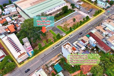 bán đất mặt tiền đường Nguyễn Hữu Trí. DT 6x18=108m full thổ cư.