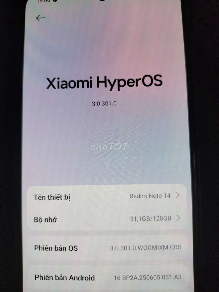 Xiaomi Redmi Note 14 128GB Đen. Mua bán Điện thoại tại Thành phố Biên Hòa Đồng Nai được đăng bởi Trần nam hình 1