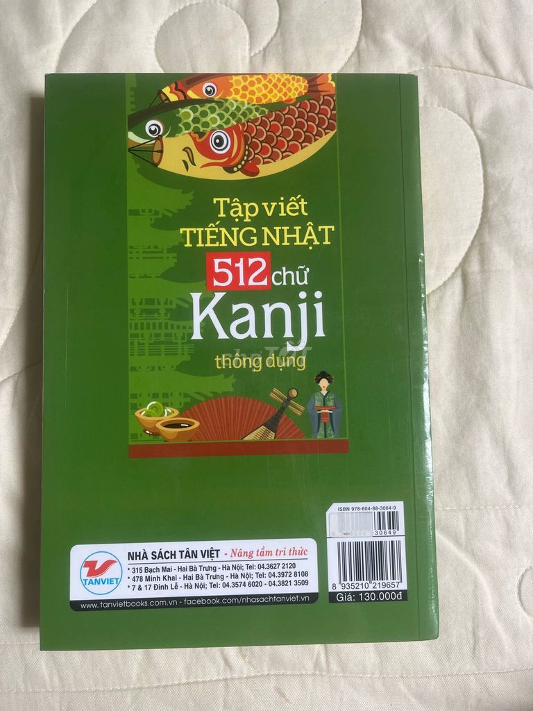 Sách tập viết tiếng Nhật 512 chữ Kanji thông dụng
