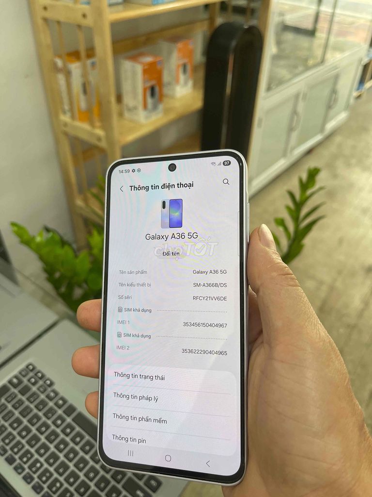Bán Samsung A36 5G 8GB/128GB Trắng. Mua bán Điện thoại tại Thành phố Vũng Tàu Bà Rịa - Vũng Tàu được đăng bởi Nguyễn Văn Thành hình 1
