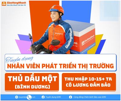 THỦ DẦU MỘT - TUYỂN DỤNG NHÂN VIÊN GIAO HÀNG. Việc làm tại Thành phố Thủ Dầu Một Bình Dương được đăng bởi CÔNG TY CỔ PHẦN DỊCH VỤ GIAO HÀNG NHANH hình 1