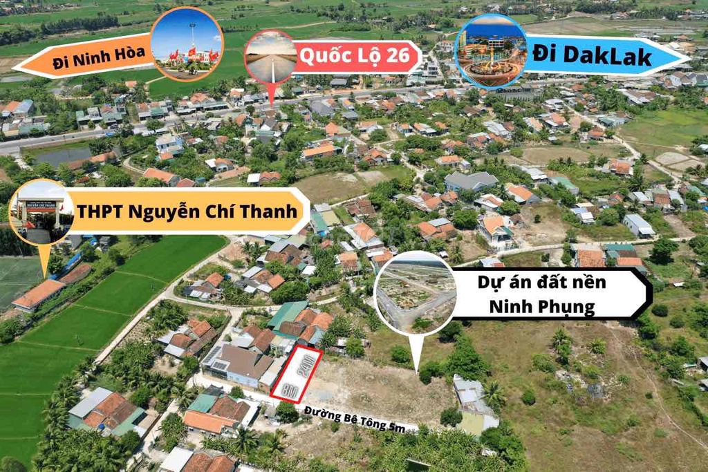 Đất Ninh Phụng sau lưng trường Nguyễn Chí Thanh giá rẻ nhất thị trương
