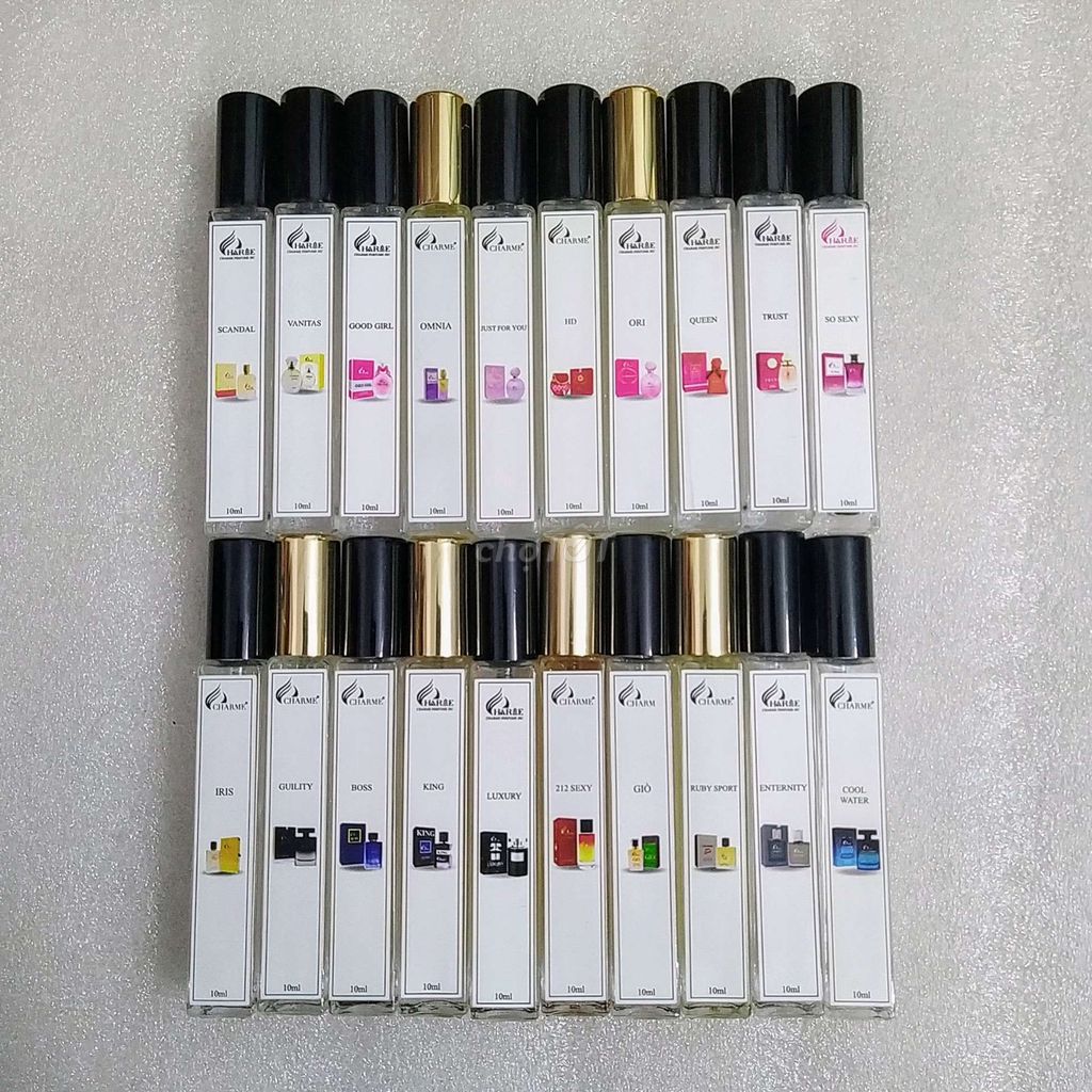 NƯỚC HOA CHARME CHAI CHIẾT 10ML ĐỦ MÙI NAM NỮ