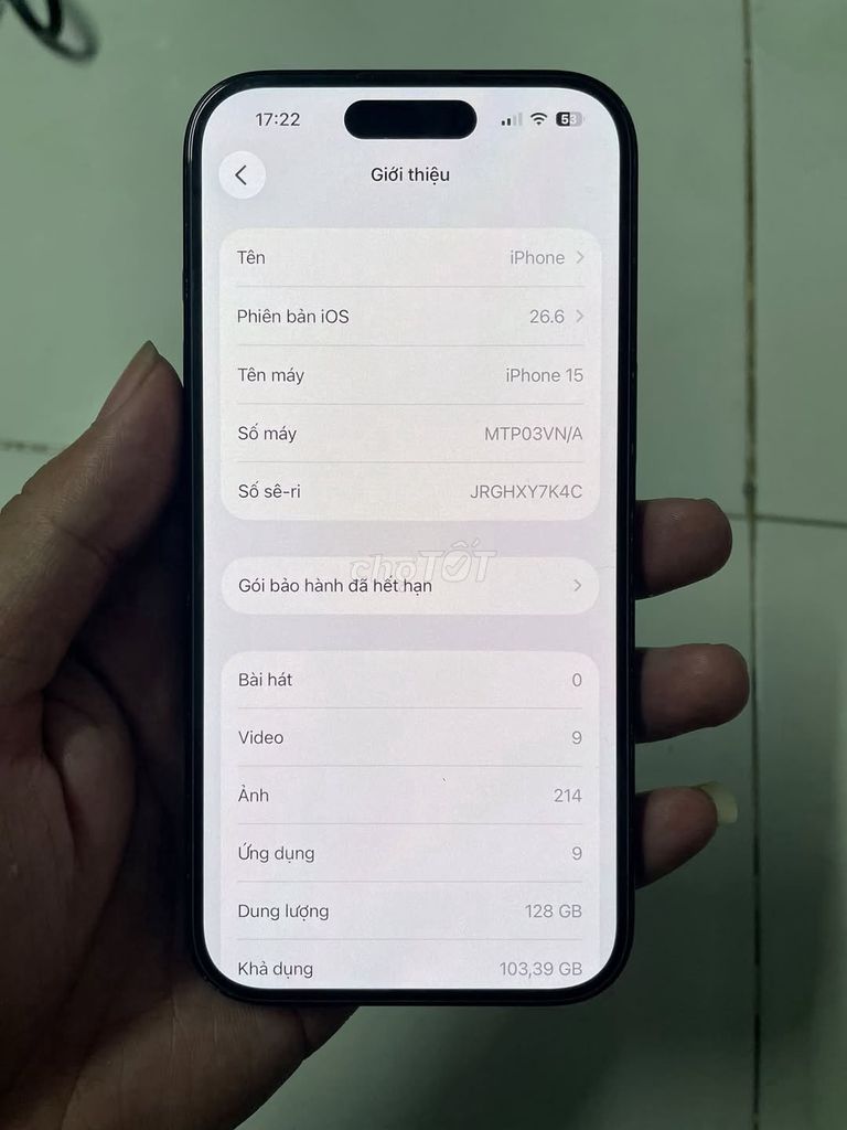Apple iPhone 15 128GB Đen Đã sử dụng. Mua bán Điện thoại tại Quận 12 Tp Hồ Chí Minh được đăng bởi Hội Đồ Điện Tử hình 1