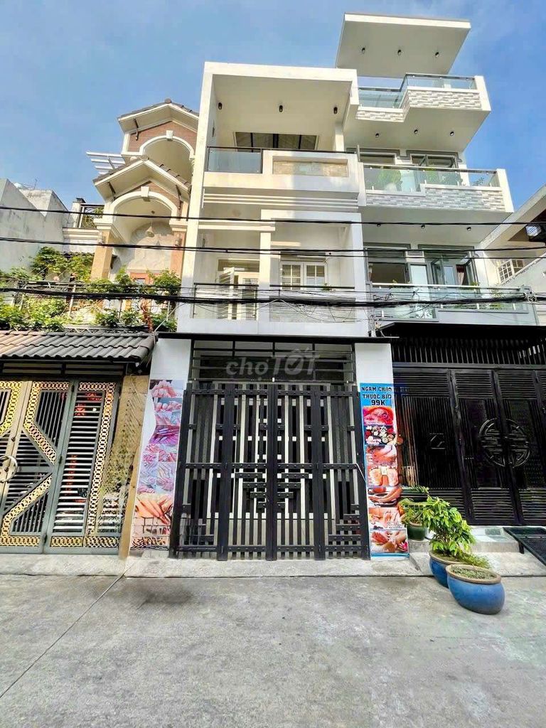 Nhà 1 trệt 2 lầu full nội thất đường số 6 BHH B bình tân