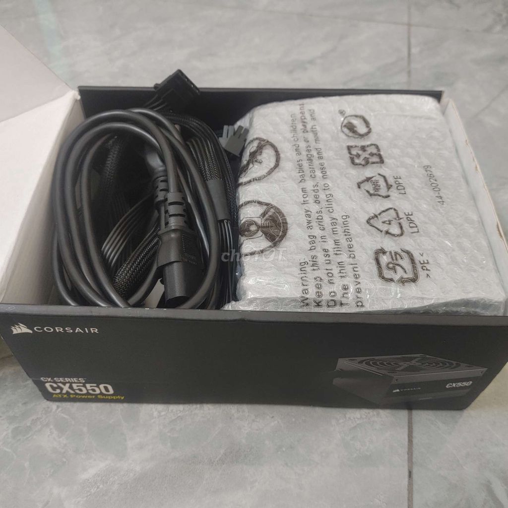 Nguồn Corsair CX550 Đen 550W. Mua bán Linh kiện (RAM, Card...) tại Thị xã Mỹ Hào Hưng Yên được đăng bởi Nguyễn Thanh Bình hình 1