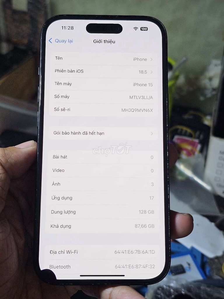  iPhone 15 128GB LLA mỹ giá rẻ trải nghiệm . Mua bán Điện thoại tại Quận 8 Tp Hồ Chí Minh được đăng bởi Thiên Hòa mobile  hình 1