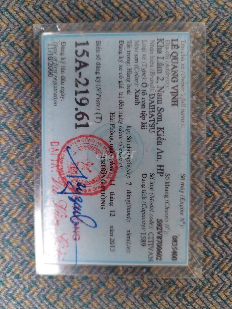 11 374 2000 1.6 MT Lắp Ráp - 14000 km. Mua bán Ô tô tại Quận Kiến An Hải Phòng được đăng bởi Hoàng Dương Phạm hình 7