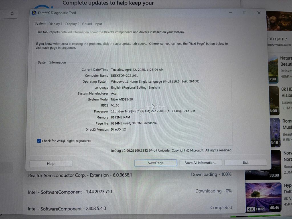 Acer Nitro 5 I5/8/512 SSD + RTX 3050 144hz. Mua bán Laptop tại Quận Gò Vấp Tp Hồ Chí Minh được đăng bởi Laptop Phạm Gia Sài Gòn hình 5