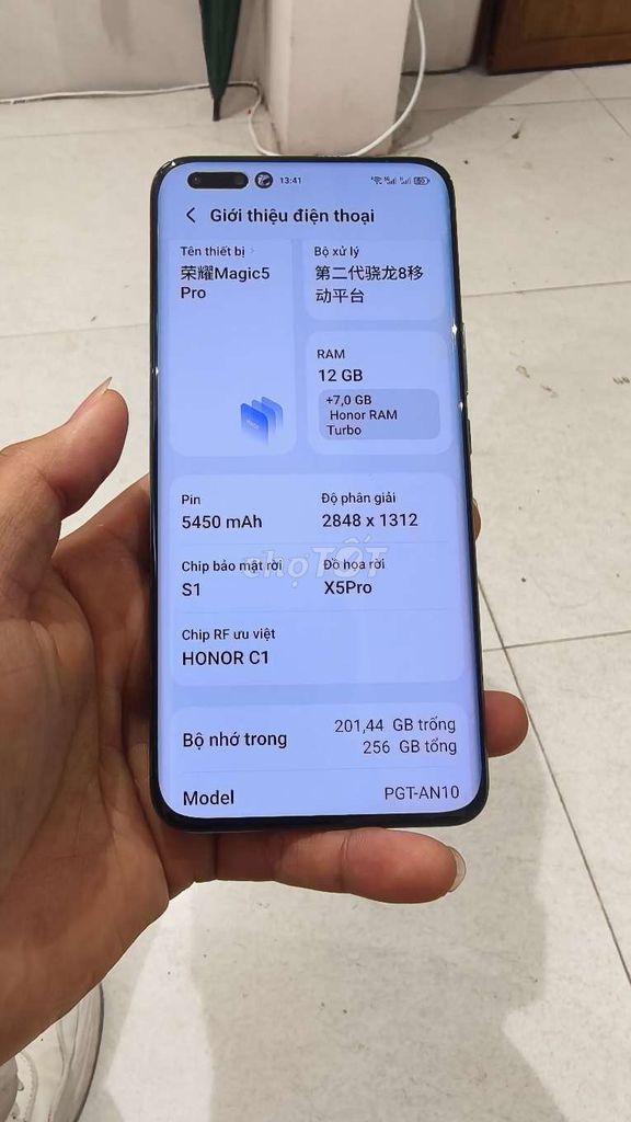 Honor Magic 5 Pro 256GB Đen. Mua bán Điện thoại tại Quận Nam Từ Liêm Hà Nội được đăng bởi Thành Đạt hình 1