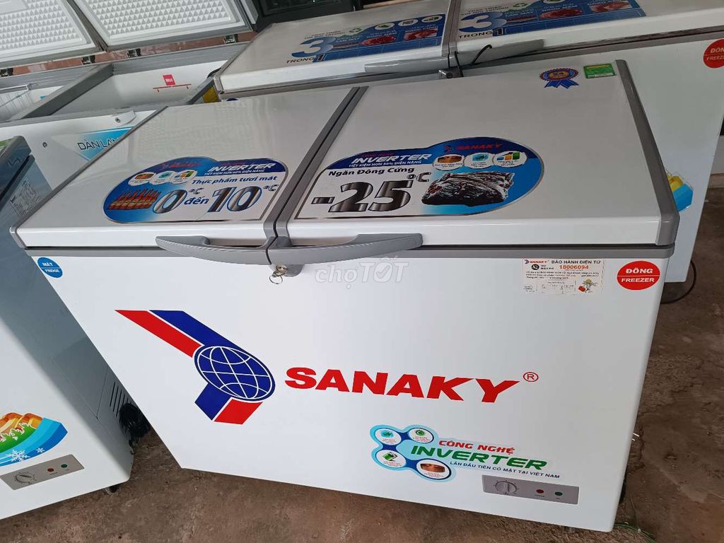 Đông - mát SANAKY 220L inverter sài lướt