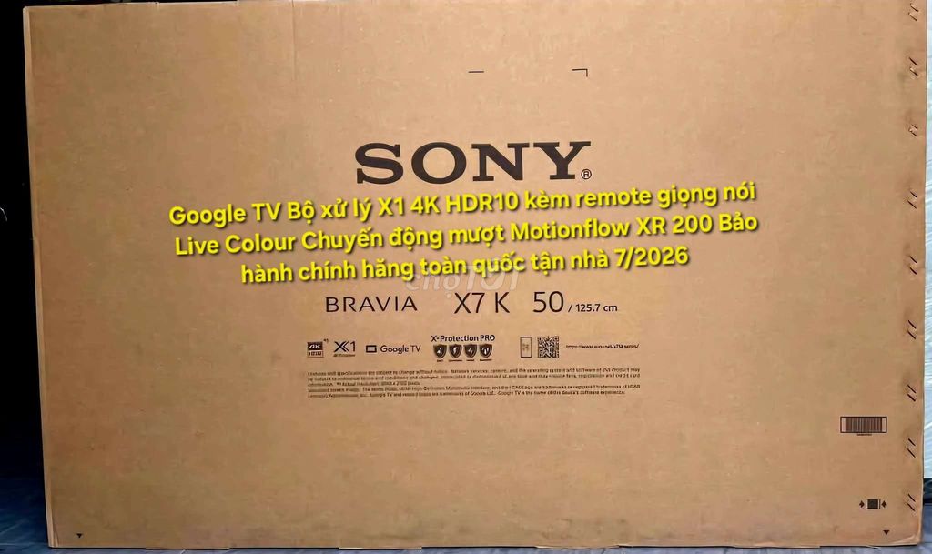 TV Sony KD-50X75K 50in 4K Google TV BảoHành 7/2026