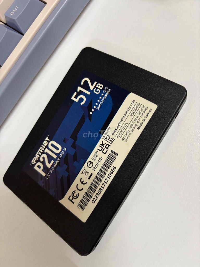 Ổ cứng SSD Patriot P210 512GB 80% (Tặng dây Santa). Mua bán Linh kiện (RAM, Card...) tại Huyện Chợ Mới An Giang được đăng bởi K hình 1