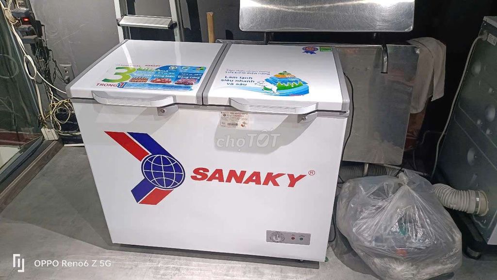 TL tủ đông Sanaky 208 lít còn mới bao ship SG