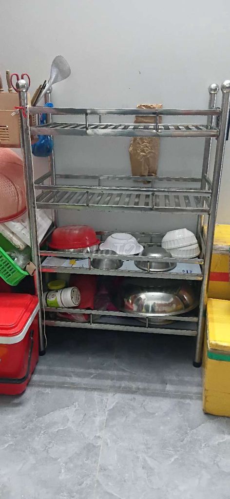 Kệ úp chén Inox 4 tầng 30x70x1m2. Mua bán Dụng cụ nhà bếp tại Quận Cái Răng Cần Thơ được đăng bởi minh tiến hình 1