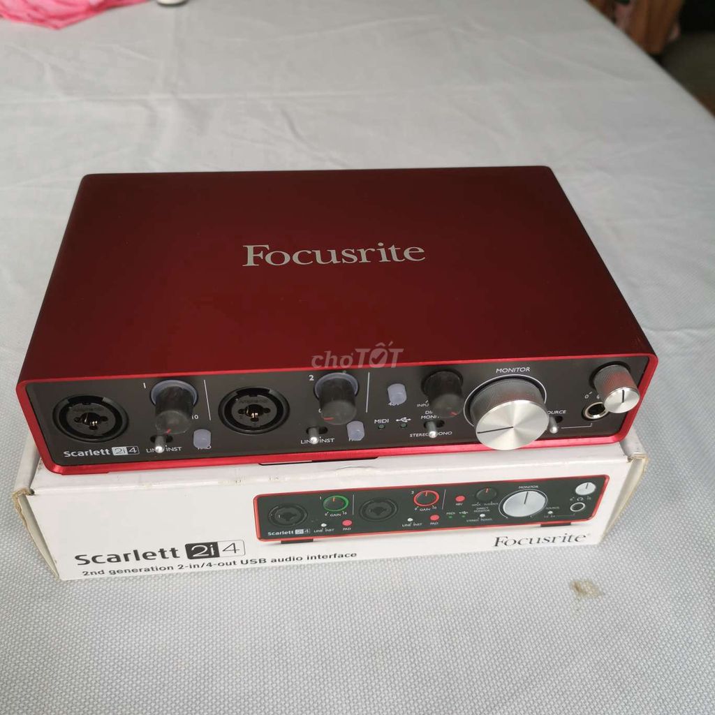 Sound card thu âm Focusrite Scarlett 2i4 Gen 2. Mua bán Tivi, Âm thanh tại Huyện Bình Giang Hải Dương được đăng bởi Phan Quang hình 1