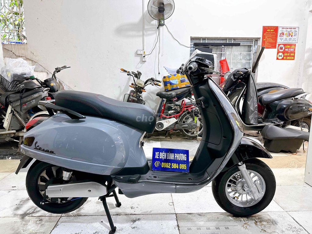 Электрический скутер Vespa Lx150, серый, 4D, аккумулятор Super Surf gtdd