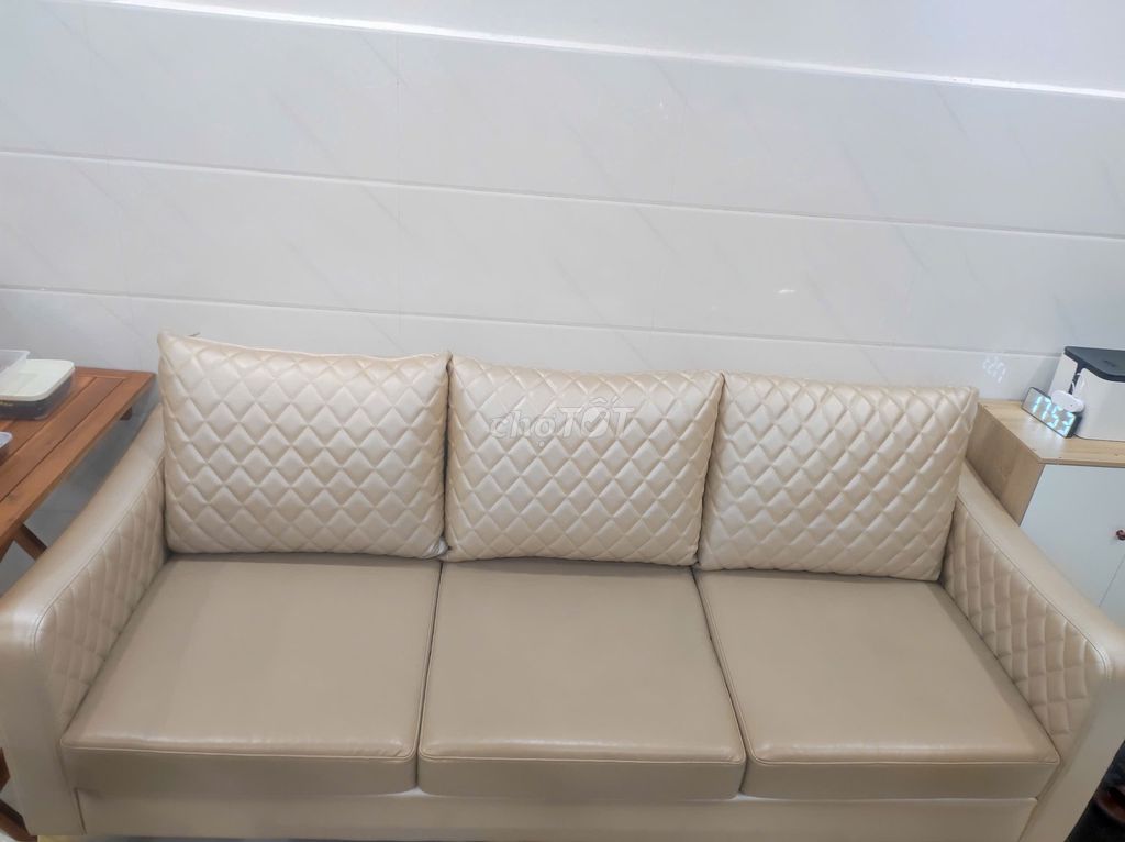 Bộ Sofa da họa tiết kim cương 200x80x80cm 95%