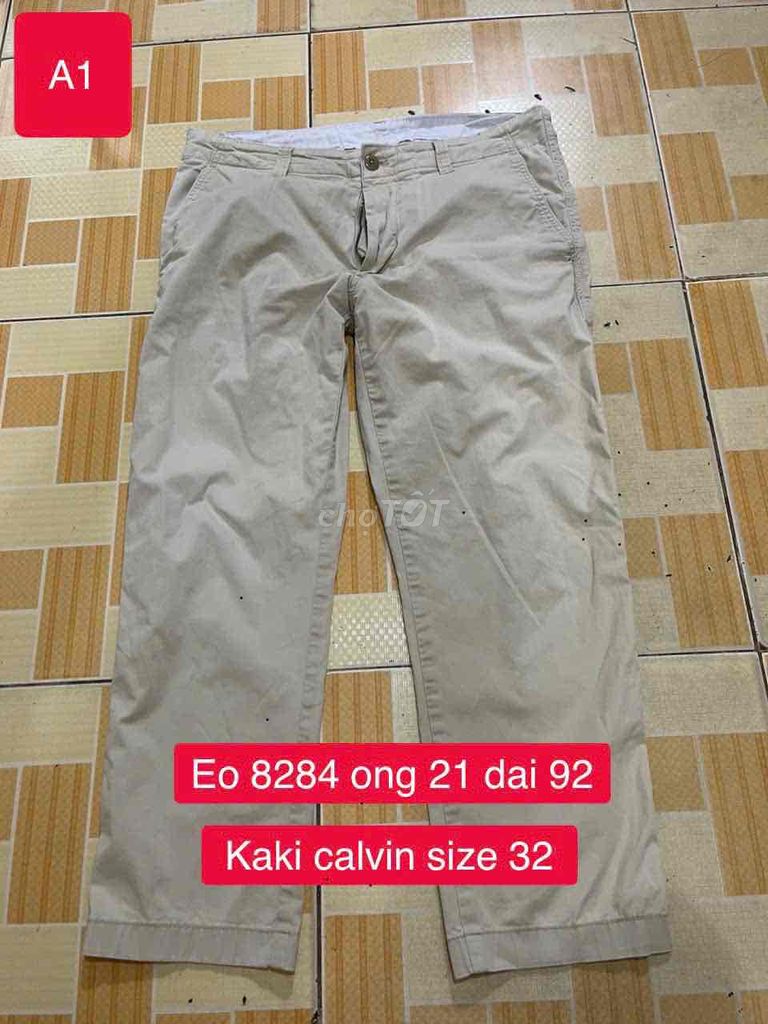 Quần kaki Calvin Klein Nam size 32 màu Kem. Mua bán Quần áo tại Quận 12 Tp Hồ Chí Minh được đăng bởi HT 86 hình 1
