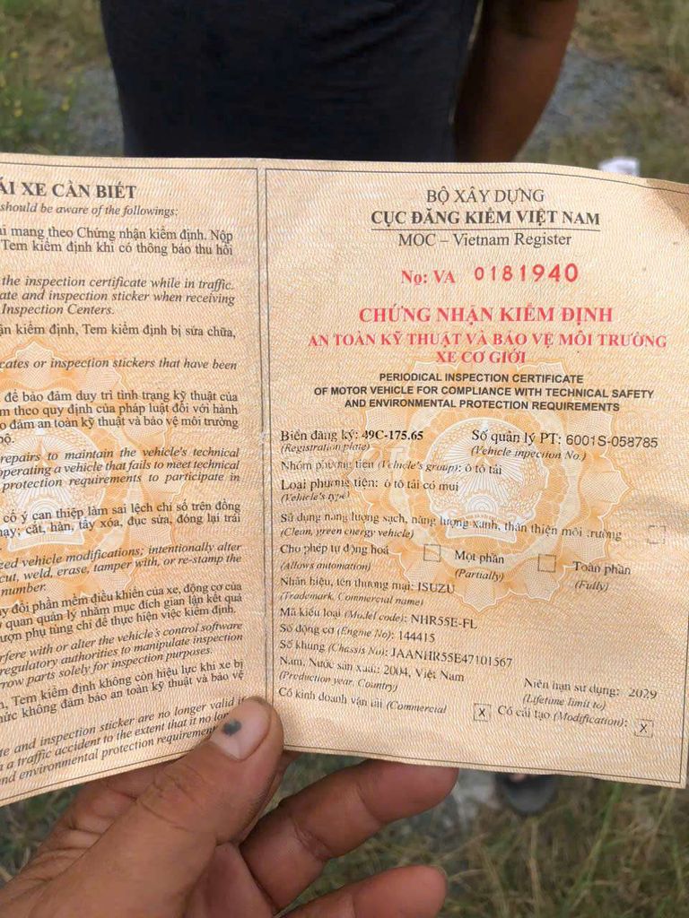 Nhu cầu đổi xe cho nên bán. Mua bán Xe tải, xe ben tại Thành phố Thủ Dầu Một Bình Dương được đăng bởi Thiên Kim  hình 7