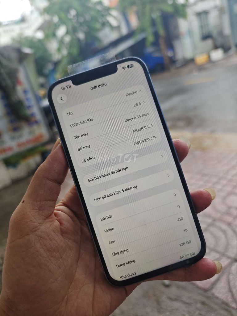 Apple iPhone 14 Plus 128GB Xanh 85%. Mua bán Điện thoại tại Quận Bình Tân Tp Hồ Chí Minh được đăng bởi nguyễn sang  hình 1