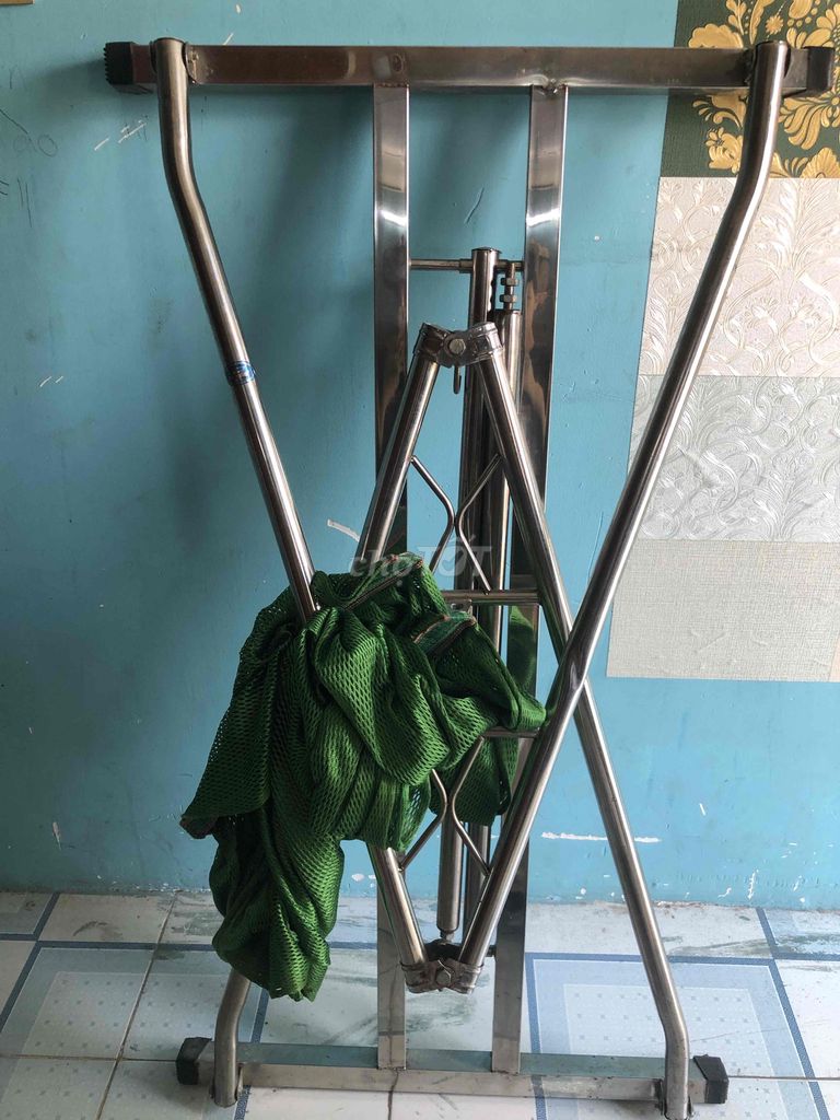 Võng xếp Inox Xanh lá đã sử dụng. Mua bán Giường, chăn ga gối nệm tại Quận Bình Tân Tp Hồ Chí Minh được đăng bởi Huỳnh Hoa hình 1