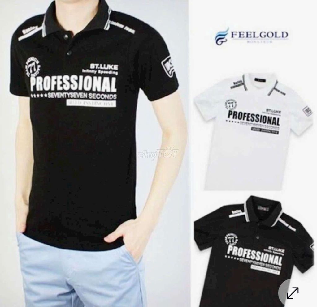 Áo polo nam St.Luke Thun gai Đen. Mua bán Quần áo tại Quận Tây Hồ Hà Nội được đăng bởi Xem Nữa ở Đây hình 1