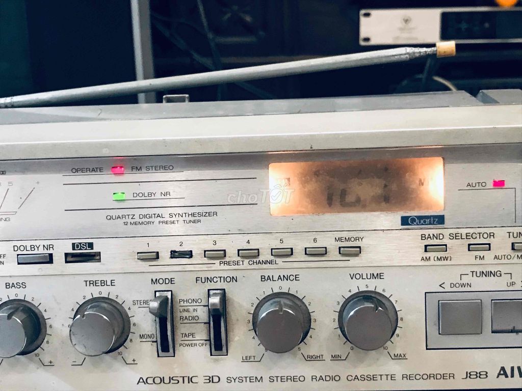 Đài cassette Aiwa J88 Xám Kim loại. Mua bán Tivi, Âm thanh tại Huyện Thanh Oai Hà Nội được đăng bởi Anh Quan hình 1