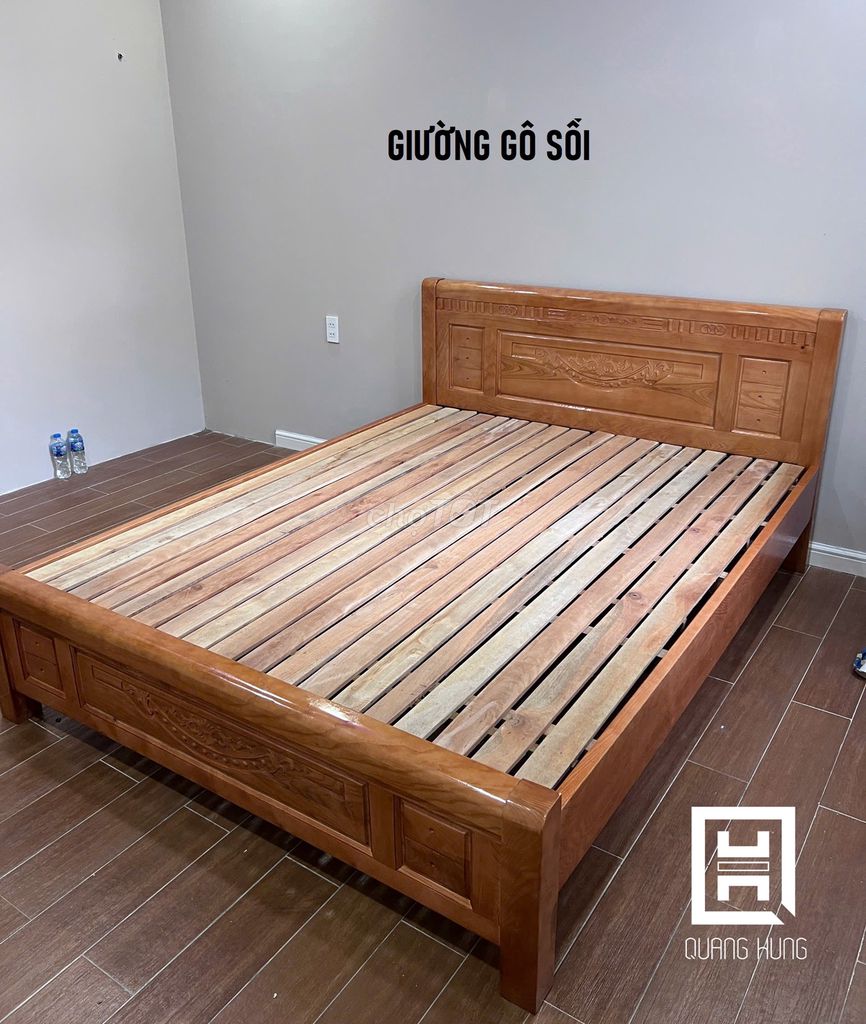 GIƯỜNG GỖ SỒI=GIƯỜNG GỖ_GIƯỜNG GỖ$GIƯỜNG GỖ SỒI$$$. Mua bán Giường, chăn ga gối nệm tại Quận Tân Bình Tp Hồ Chí Minh được đăng bởi NỘI THẤT NHÀ XINH hình 1