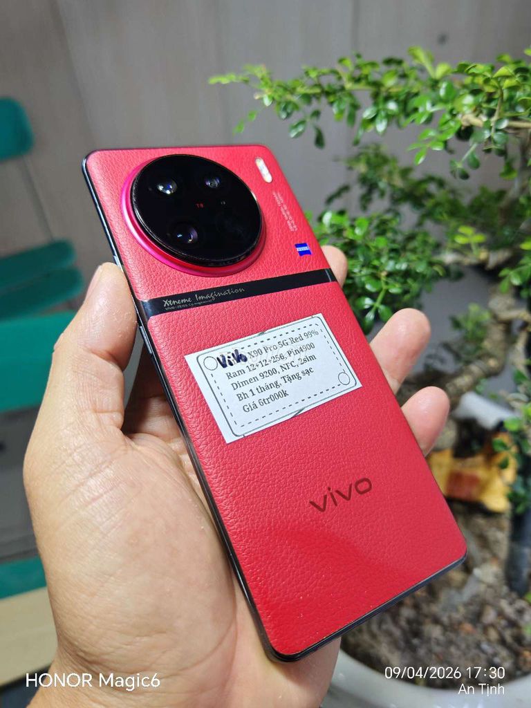 Vivo X90 Pro 5G R12+12+256 Dimen9200 Zin đẹp. Mua bán Điện thoại tại Huyện Trảng Bàng Tây Ninh được đăng bởi Sun Mobile Shop Điện Thoại Trảng Bàng Tây Ninh 01 hình 1