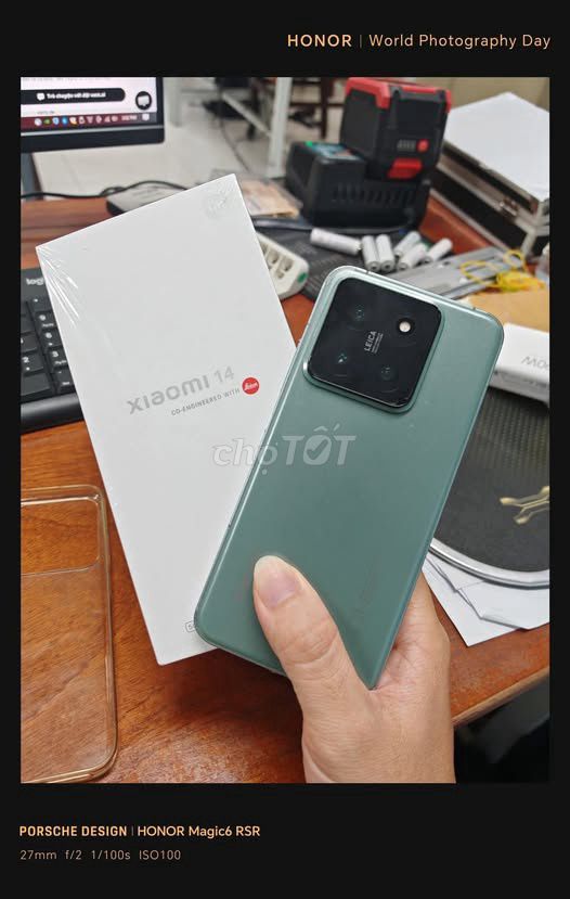 Xiaomi 14 256GB Xanh 99%. Mua bán Điện thoại tại Quận 5 Tp Hồ Chí Minh được đăng bởi Hội Đồ Điện Tử hình 1