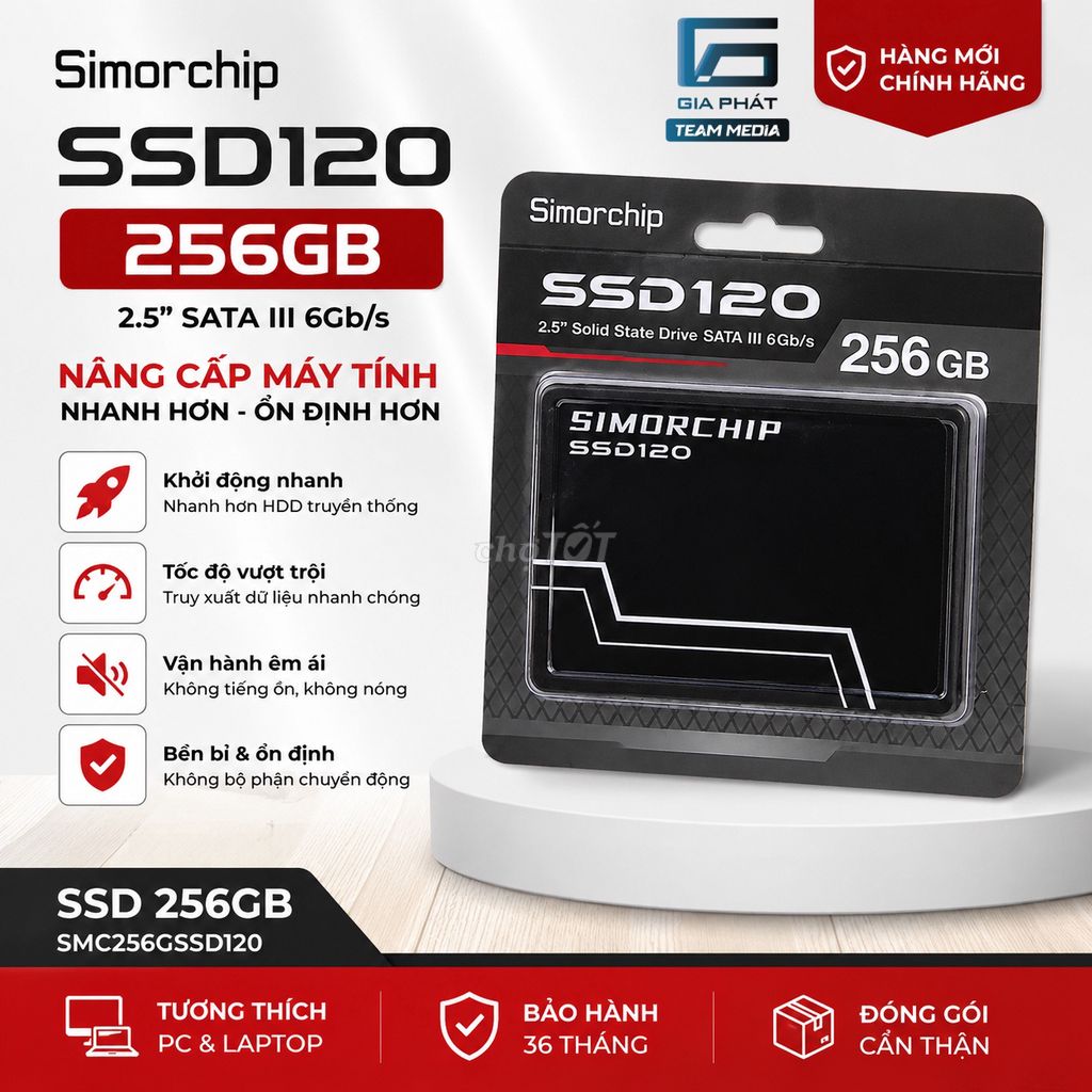 SSD SimorChip 256GB SATA III New Box BH 36 Tháng. Mua bán Linh kiện (RAM, Card...) tại Quận 6 Tp Hồ Chí Minh được đăng bởi Trần Thành Đại hình 1