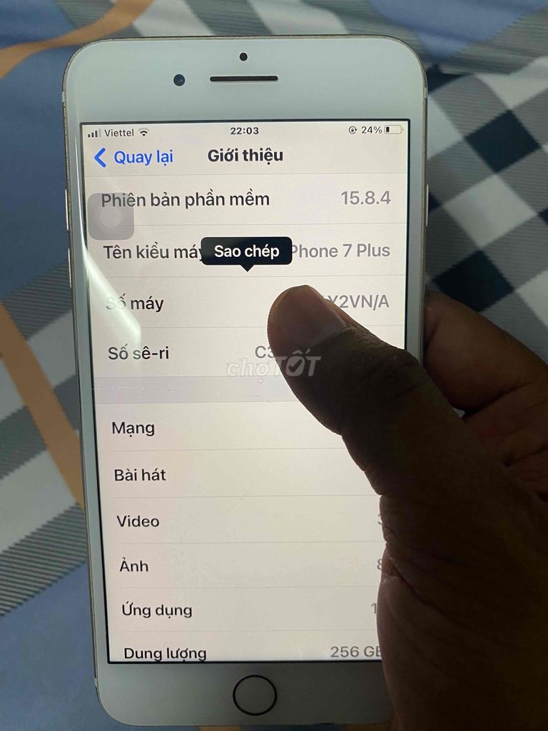 iPhone 7 Plus 256GB Vàng. Mua bán Điện thoại tại Quận Ô Môn Cần Thơ được đăng bởi Trọng Đông hình 1
