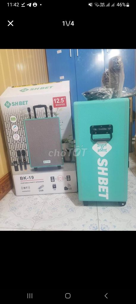 Thanh Lý Loa Hát karaoke SHBET BK19 kèm 2 míc cực. Mua bán Tivi, Âm thanh tại Huyện Tiểu Cần Trà Vinh được đăng bởi Nguyeb hình 1