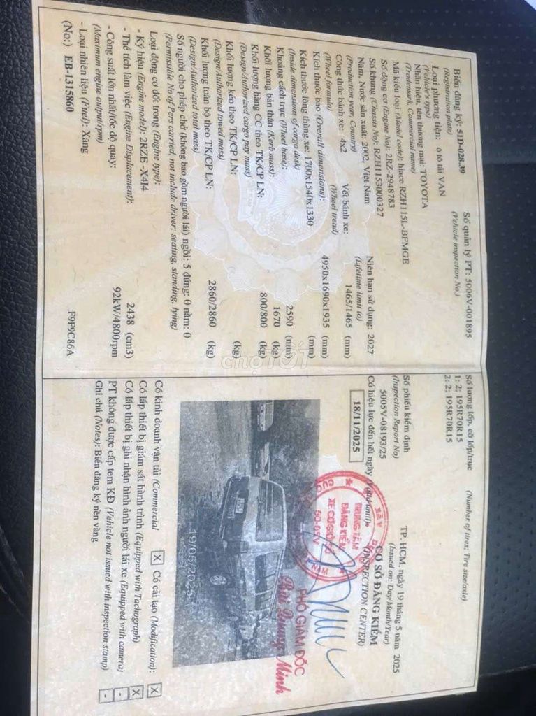 cần bán xe Toyota tải 6 chỗ máy số zin ***. Mua bán Ô tô tại Quận Tân Bình Tp Hồ Chí Minh được đăng bởi nguyen van hai hình 10