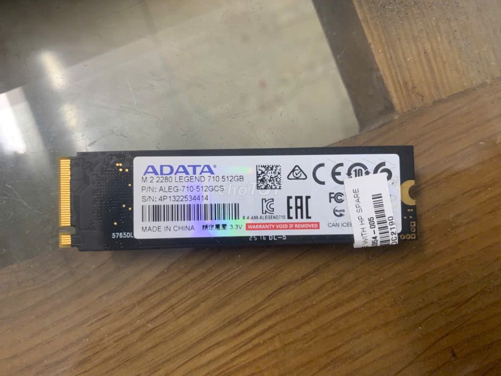 Ổ cứng SSD PCIe Gen3 x4, NVMe 512GB 2400MB/s. Mua bán Linh kiện (RAM, Card...) tại Quận Gò Vấp Tp Hồ Chí Minh được đăng bởi Lê Bách Nguyễn hình 1