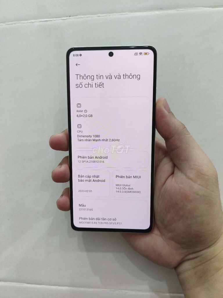 Xiaomi Redmi Note 12 Pro 5G 6GB/128GB Trắng. Mua bán Điện thoại tại Quận Cái Răng Cần Thơ được đăng bởi bohai hình 1