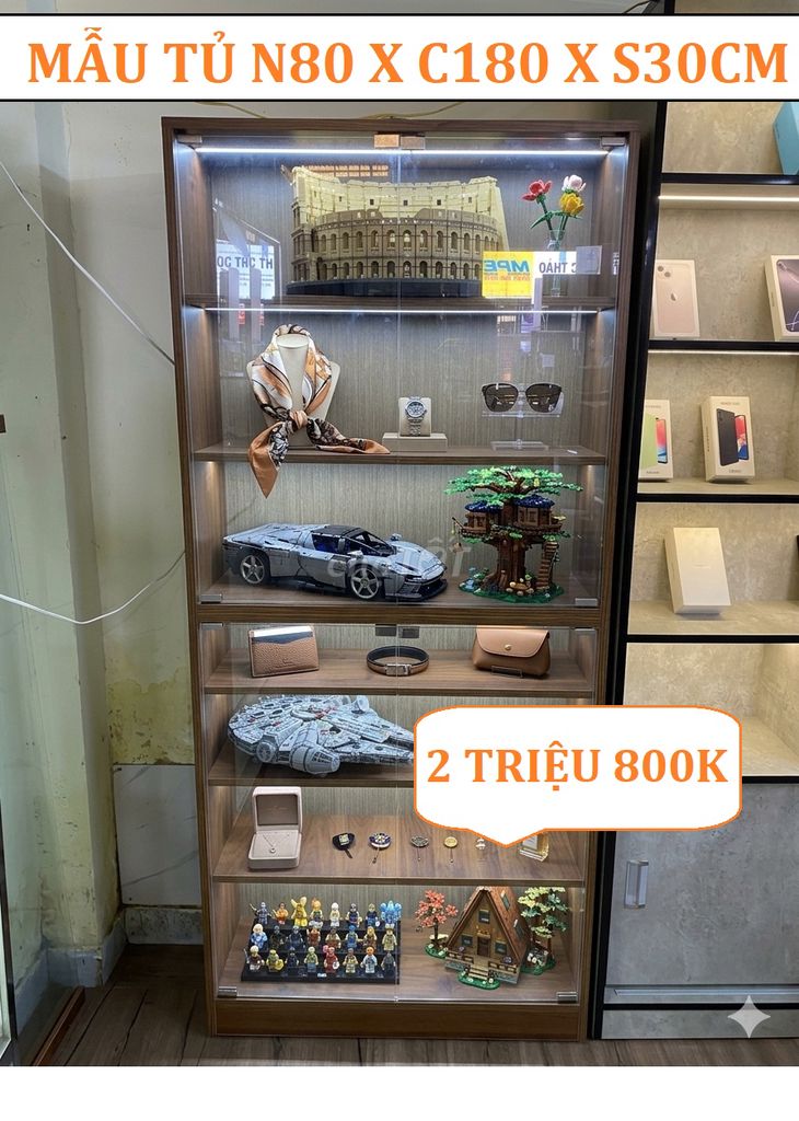 TỦ TRƯNG BÀY / DECOR SHOWROOM / PHÒNG 80X180CM. Mua bán Tủ, kệ gia đình tại Quận Tân Phú Tp Hồ Chí Minh được đăng bởi NỘI THẤT VĂN PHÒNG TỦ KỆ TRƯNG BÀY hình 1