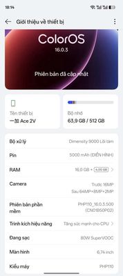 OnePlus Ace 2V 16GB/512GB