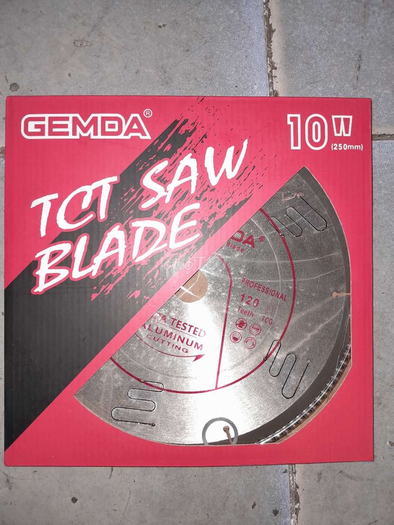 Lưỡi cưa TCT GEMDA 10 inch cắt nhôm. Mua bán Đồ chuyên dụng, Giống nuôi trồng tại Quận 8 Tp Hồ Chí Minh được đăng bởi LÊ THANH TÙNG hình 1